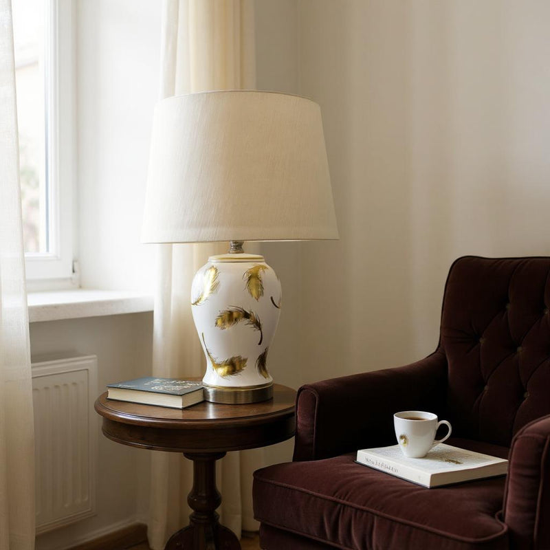 45CM LAMP AND SHADE