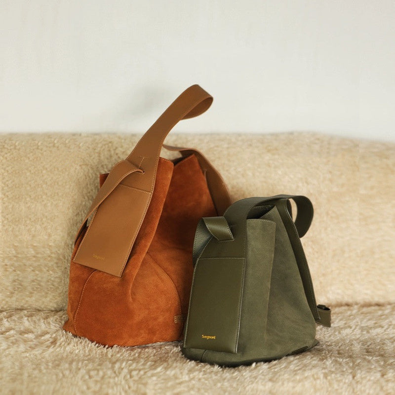 Suede Ear Hanging Tote Shoulder Crossbody