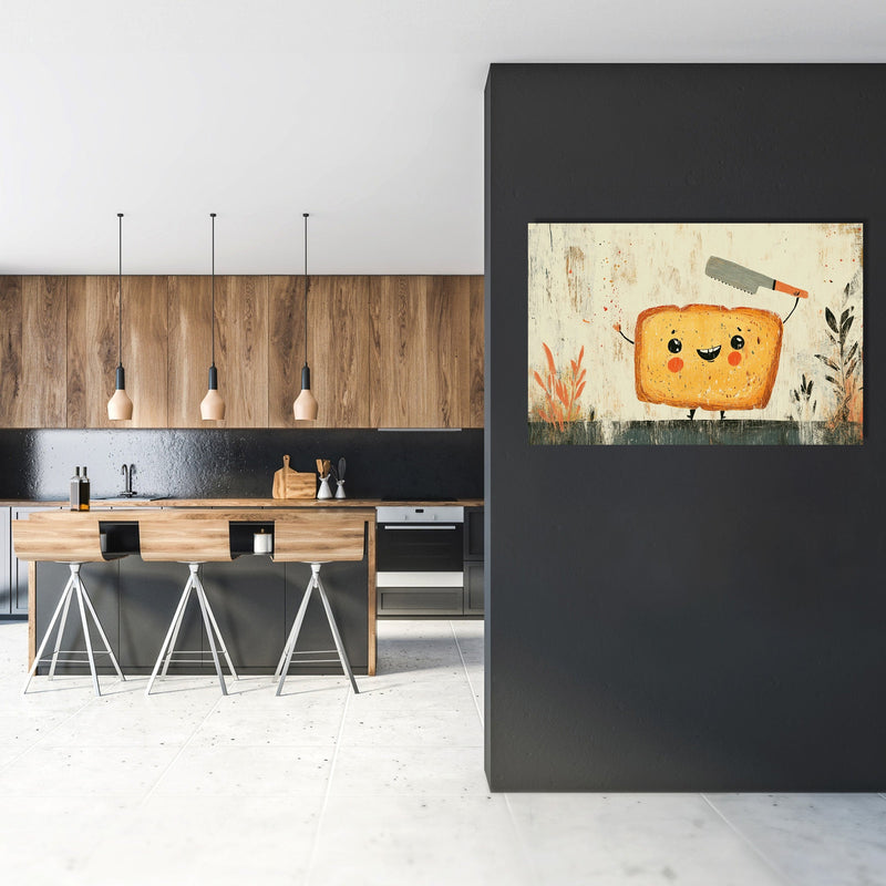 Smiling Bread Canvas