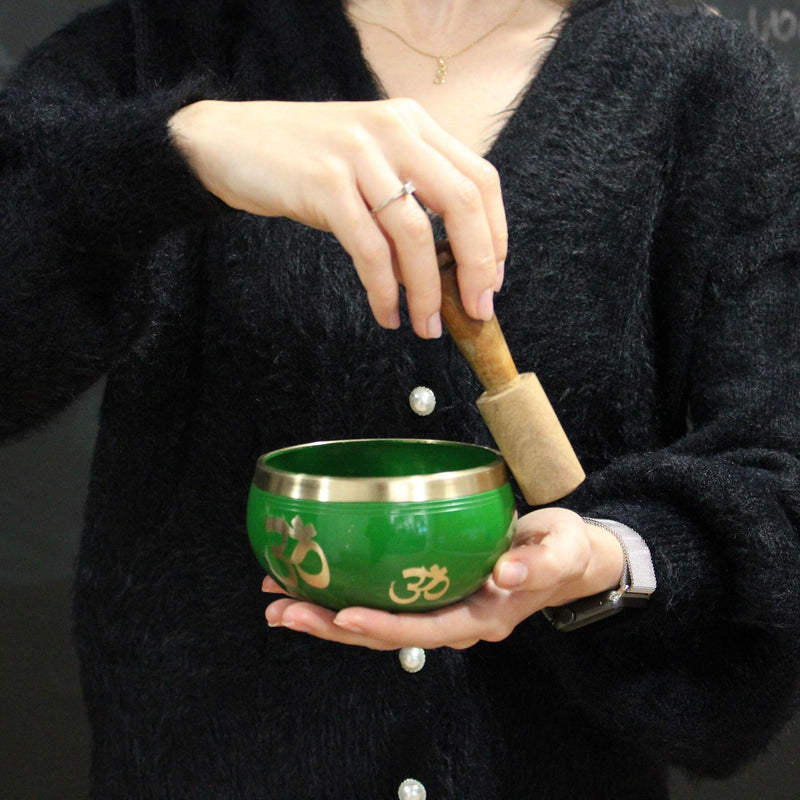 Tree of Life Singing Bowl Set- Green
