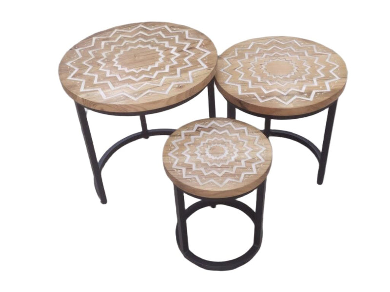 45/38/28CM SET OF 3 NEST OF TABLES