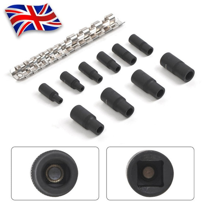 Magnetic Tap Socket Set 10-Piece Tap Holders 1/4" & 3/8" M1.5-M14 CT5615 UK