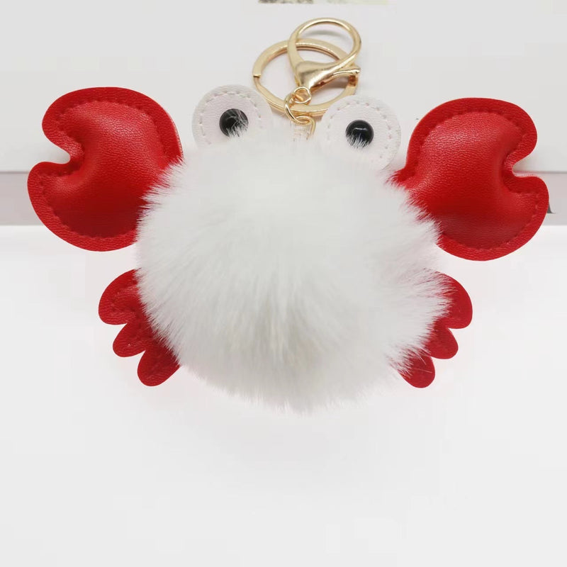 Cartoon Cute Crab Keychain Pendant