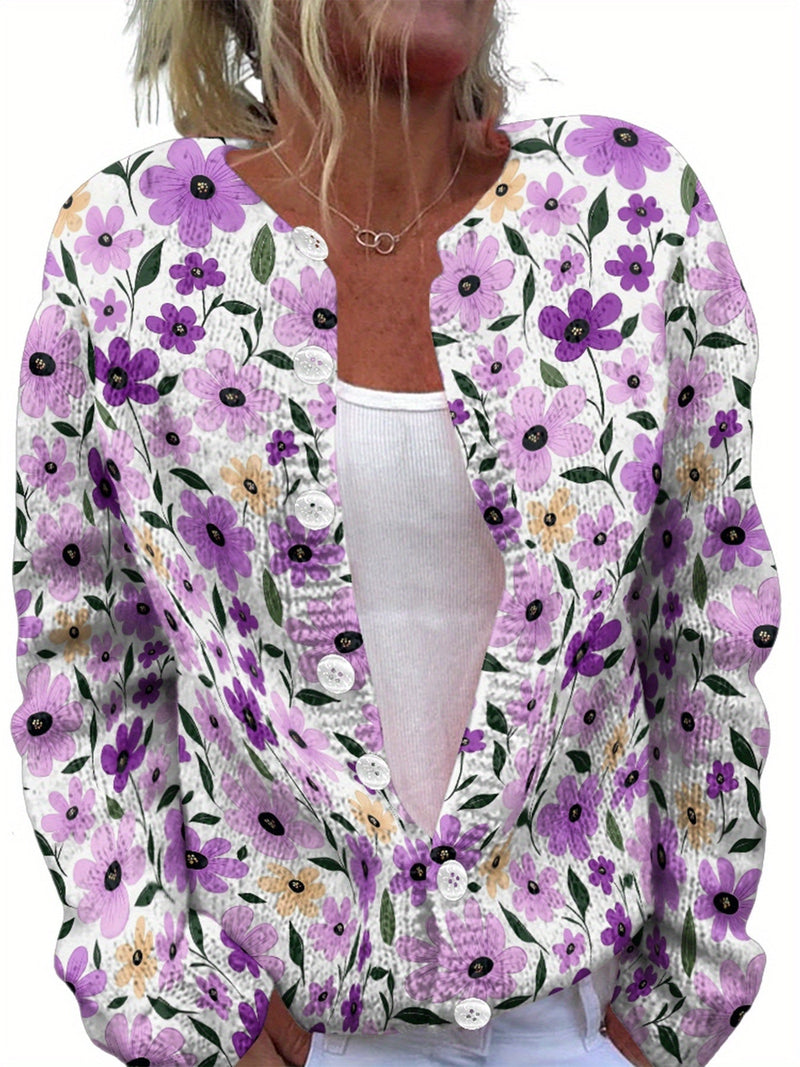 Color Printed Light And Transparent Sweater