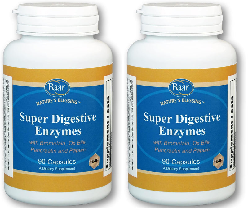 Baar Super Digestive Enzymes - 90 Capsules (Pack of 2)