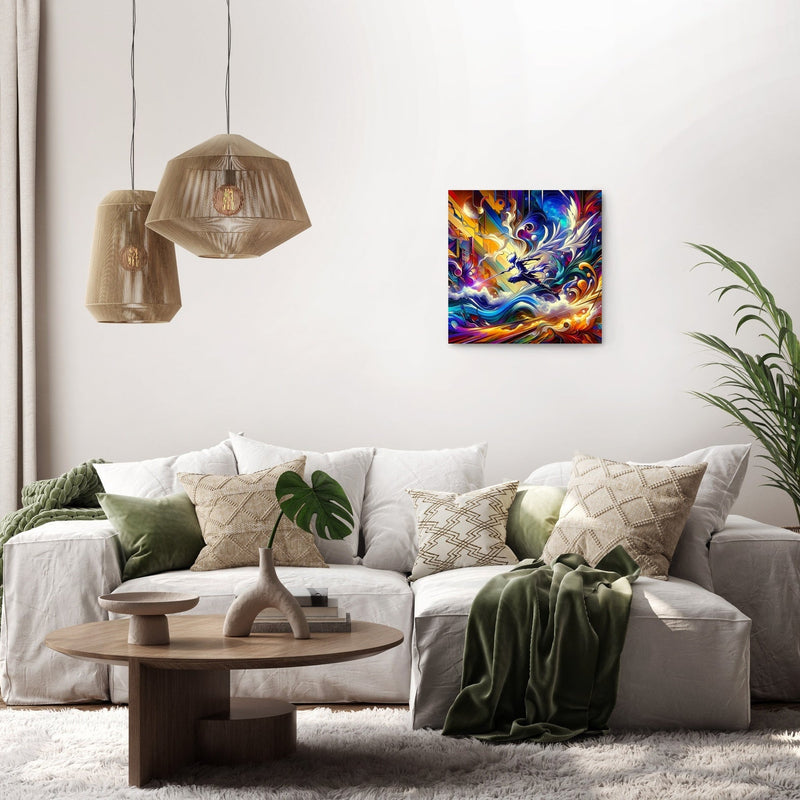Parallel Odyssey: Abstract Fusion Canvas