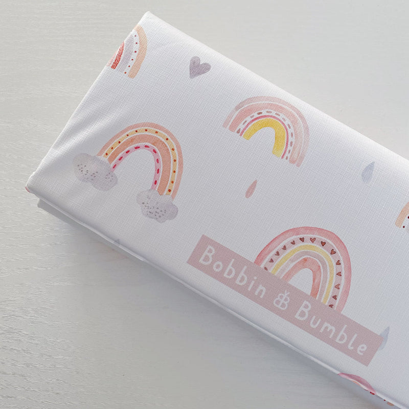Travel Changing Mat - Pink Rainbow