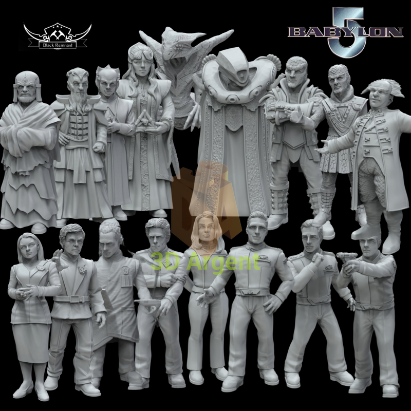 Babylon 5 17 Miniature Bundle - D&D 3D Printed Resin Miniatures