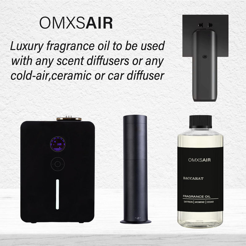 Baccarat Hotel Diffuser Oil 17.6 fl oz (500ml) – Luxury Scented Diffuser Oil, Saffron, Cedar & Ambergris