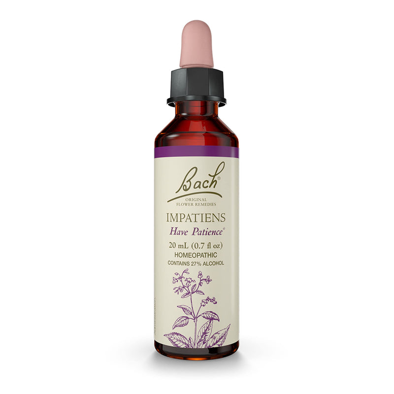 Bach Impatiens Have Patience – Original Flower Remedies (20mL Dropper) | Vegan, Gluten Free, Sugar Free
