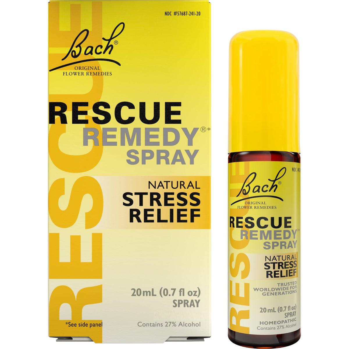 Bach Rescue Remedy Spray - Natural Flower Essence Blend (0.7 fl oz ...