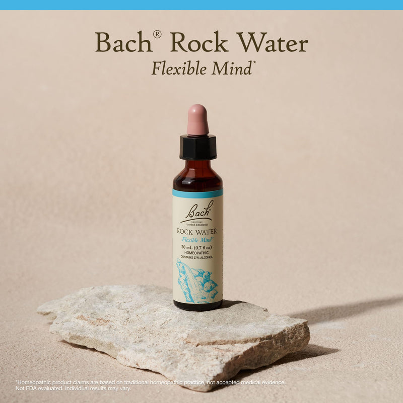 Bach Rock Water Flower Remedy – Flexible Mind, Emotional Balance | 20mL