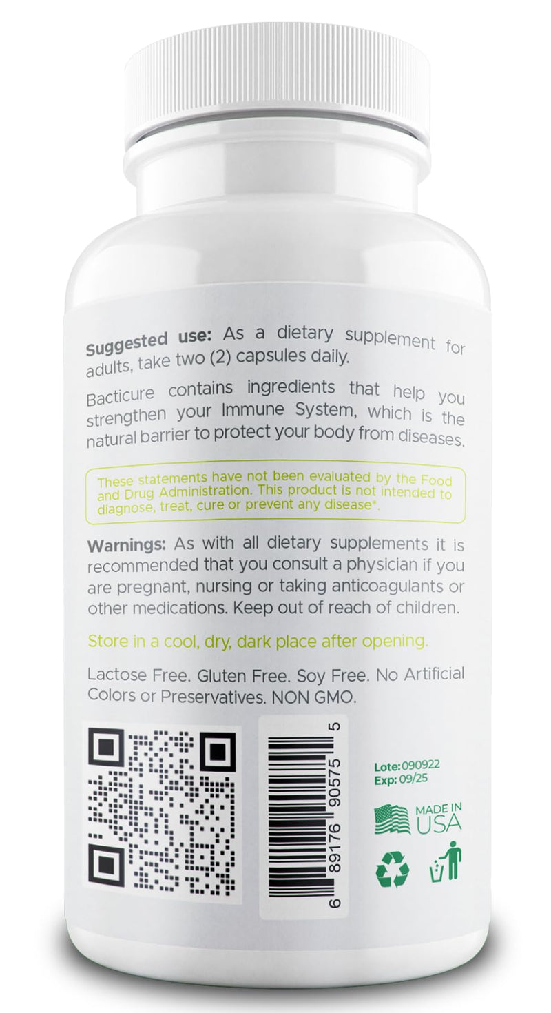 Bacticure Probiotic 240 Capsules | High-CFU Probiotics for Digestion, Gut Health, Immunity & Womens Wellness
