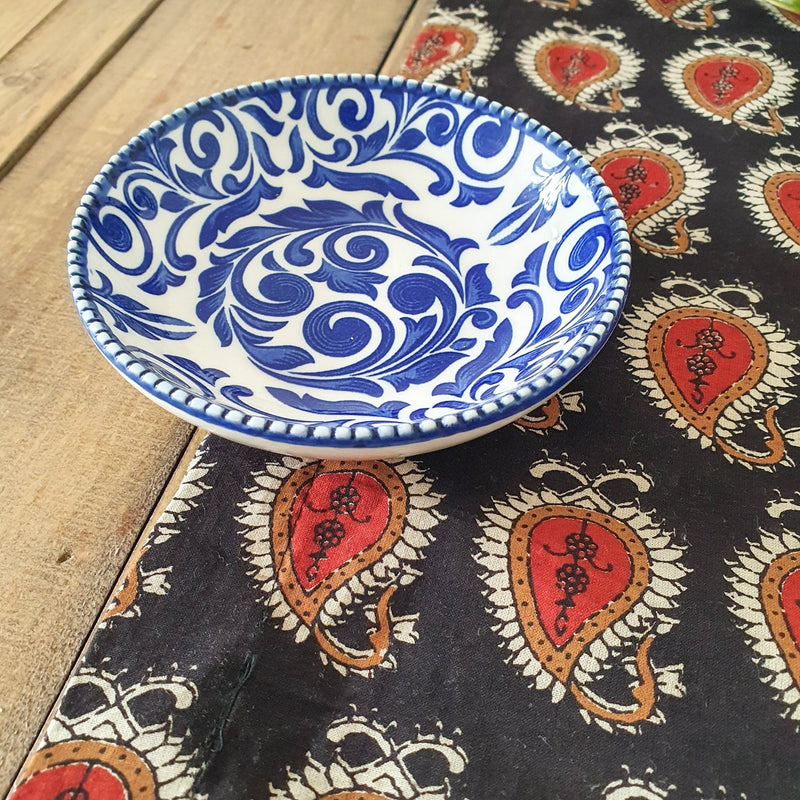 Bagru paisley block-printed placemats set of 2, handmade table mats