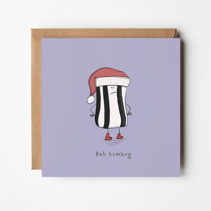 Bah Humbug Christmas Card – Funny Holiday Cards on Premium Square Cardstock
