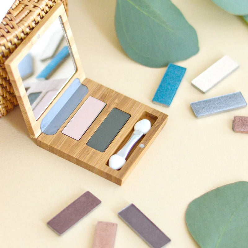 Bamboo Duo Eyeshadow Palette | Empty Refillable Makeup Compact