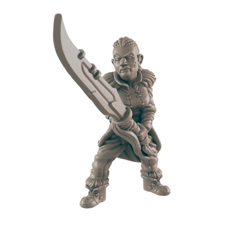 Barbarian Goliath Female - 3D Printed Miniature, D&D, TTRPG