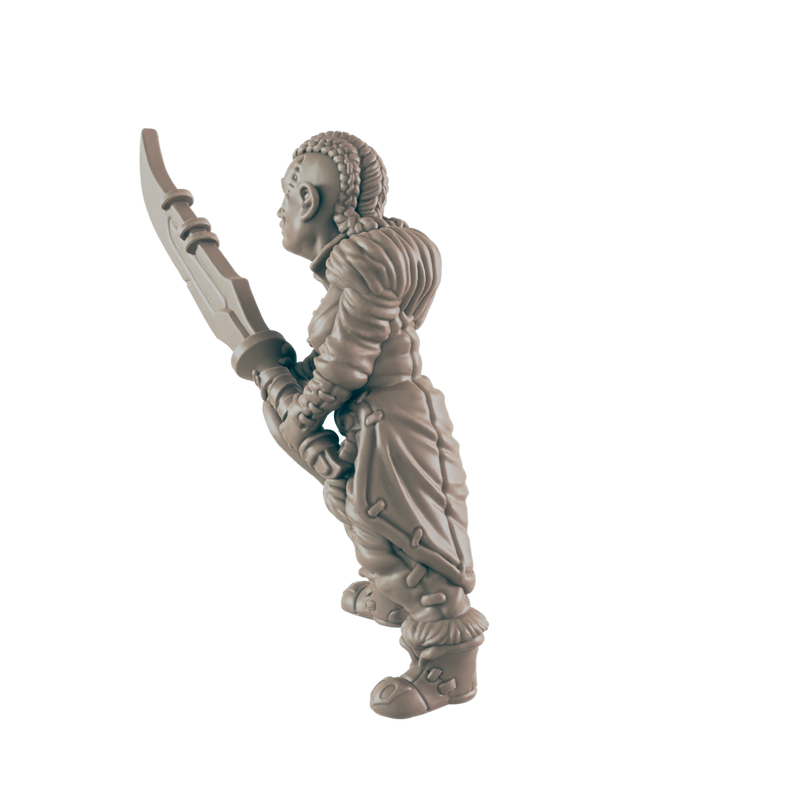 Barbarian Goliath Female - 3D Printed Miniature, D&D, TTRPG