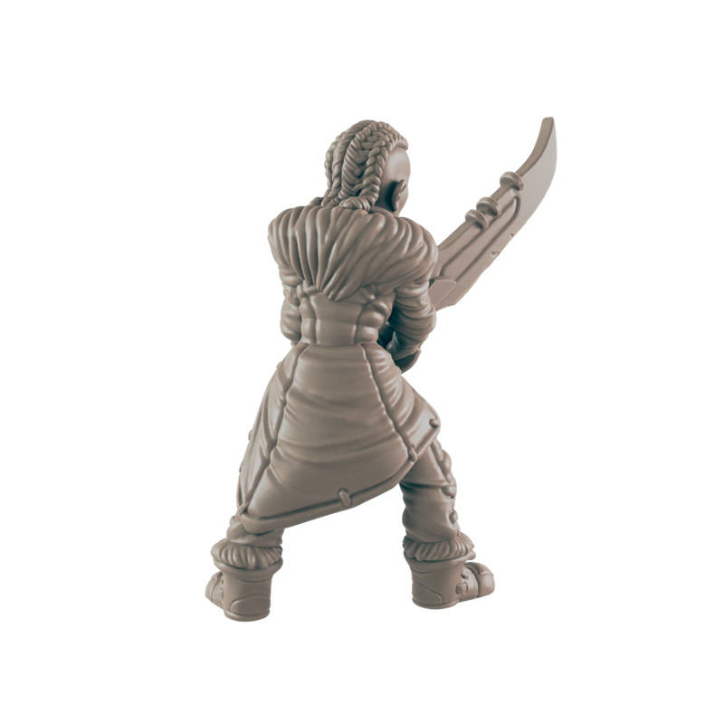 Barbarian Goliath Female - 3D Printed Miniature, D&D, TTRPG