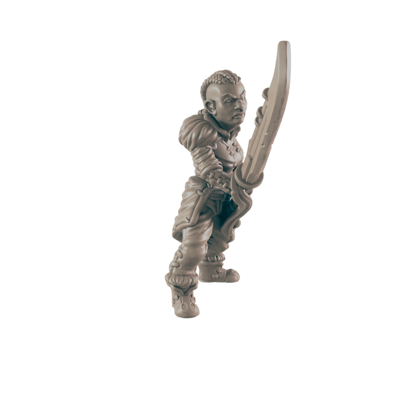 Barbarian Goliath Female - 3D Printed Miniature, D&D, TTRPG