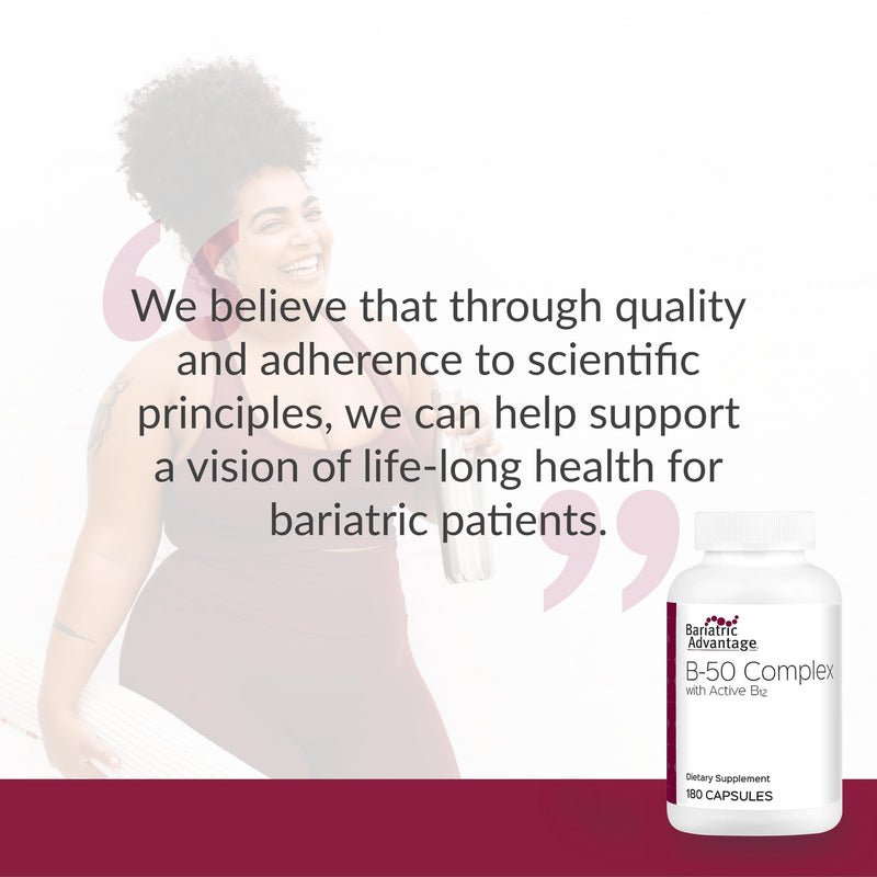 Bariatric Advantage B-50 Complex with Active B12 – 180 Count