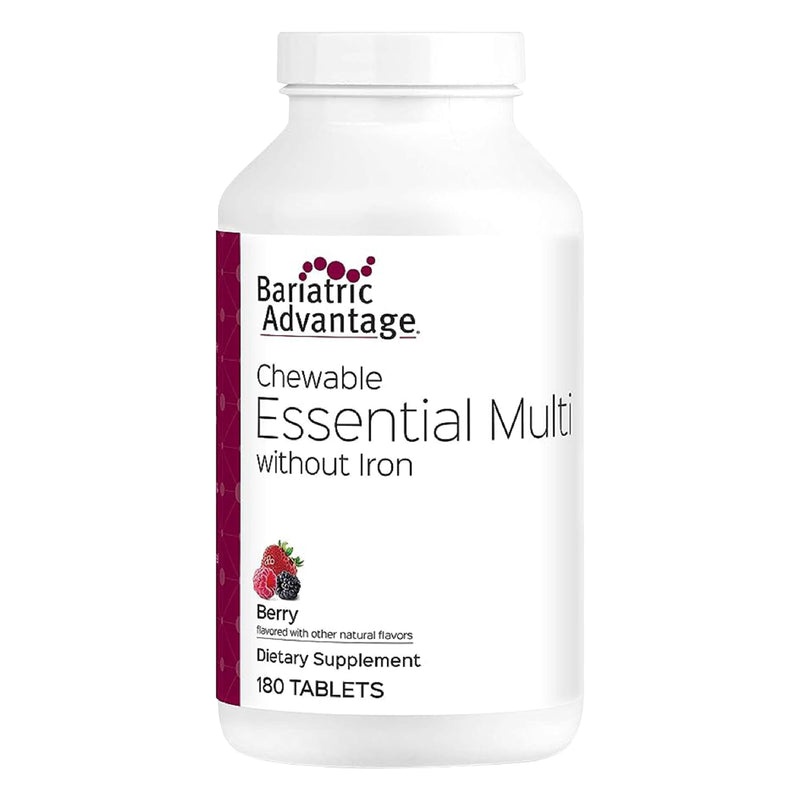 Bariatric Advantage Chewable Multivitamin Without Iron – Berry, 180 Count