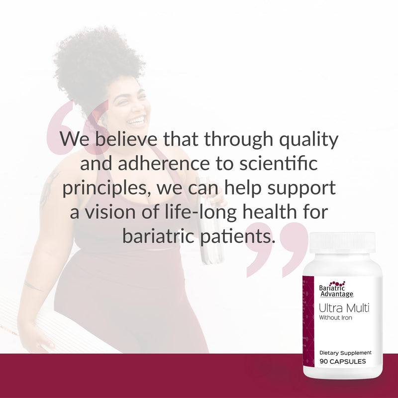 Bariatric Advantage Ultra Multi Without Iron – High Potency Bariatric Multivitamin (90 Capsules, 30 Servings)