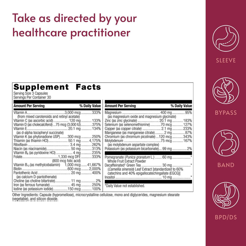 Bariatric Advantage Ultra Multivitamin with Iron - 90 Count | Post-Op Bariatric Vitamin