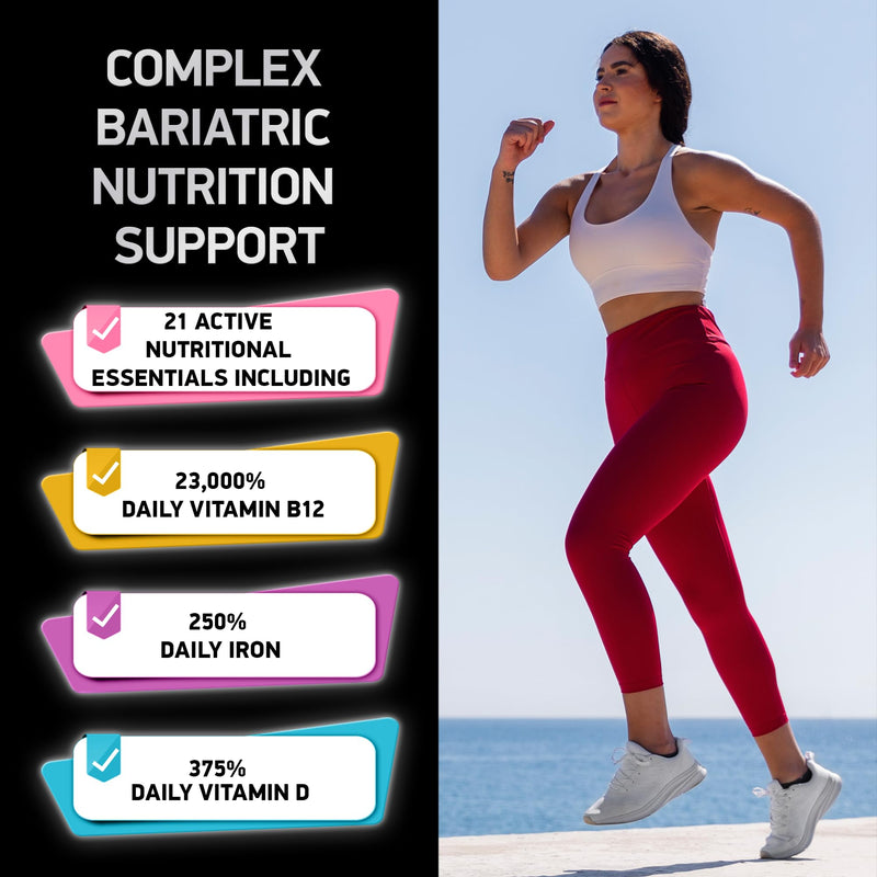 Bariatric Multivitamin with Iron for Post Bariatric Surgery – One a Day, 30 Capsules | Gluten-Free, Non-GMO