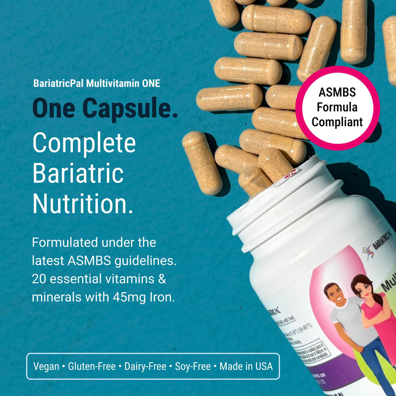 BariatricPal Multivitamin ONE 1 Per Day – 60mg Iron, 30 Count