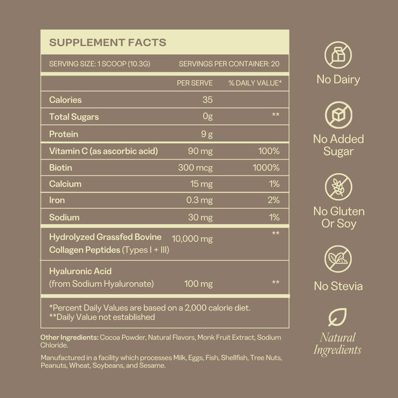 Barre Definition Collagen Powder for Women – Chocolate, 20 Servings