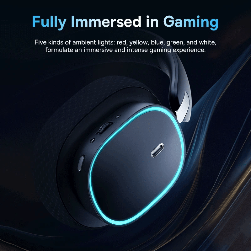 Baseus AeQur GH02 RGB Gaming Wireless Bluetooth 5.3 Headset with Mic