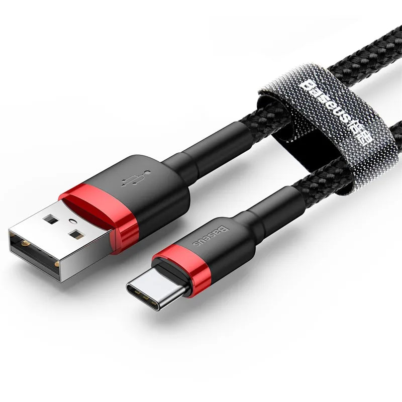 Baseus Cafule USB-C Fast Charger Cable 3A Charging