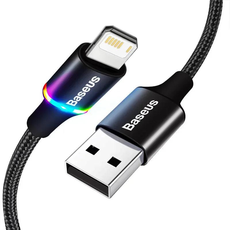 Baseus Halo Lightning Fast Charger Cable 2.4A Charging Data