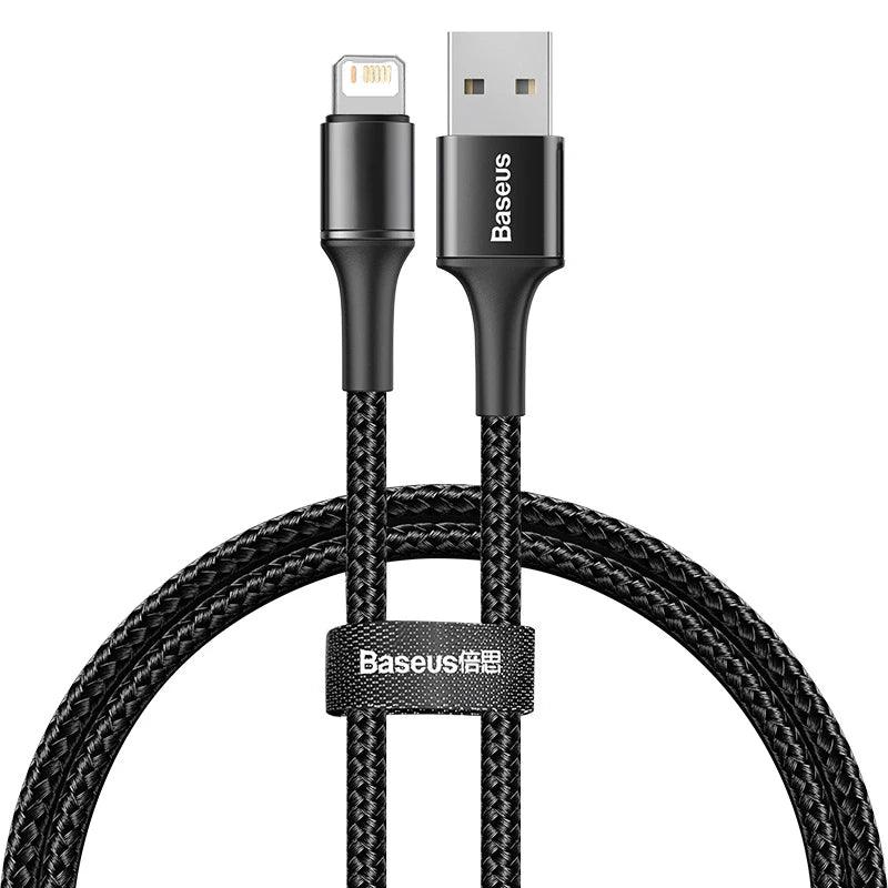 Baseus Halo Lightning Fast Charger Cable 2.4A Charging Data