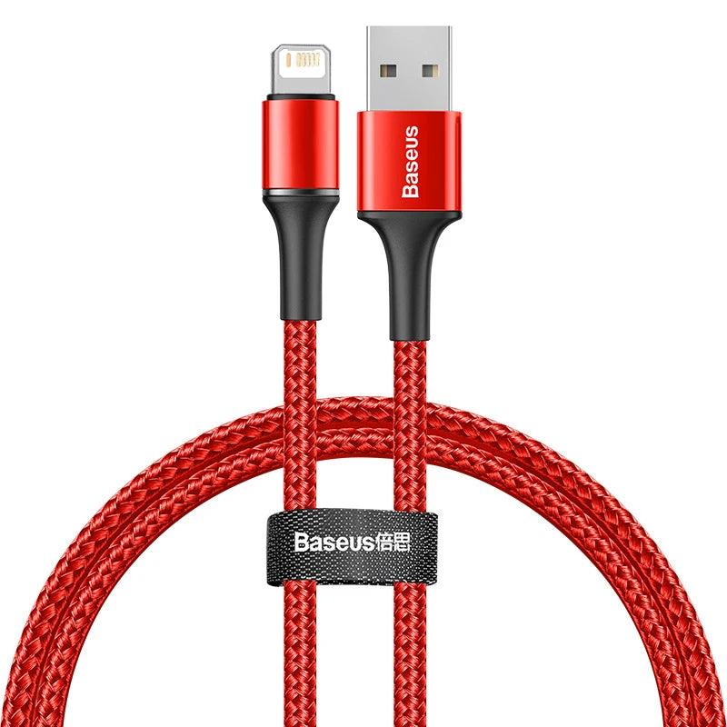 Baseus Halo Lightning Fast Charger Cable 2.4A Charging Data