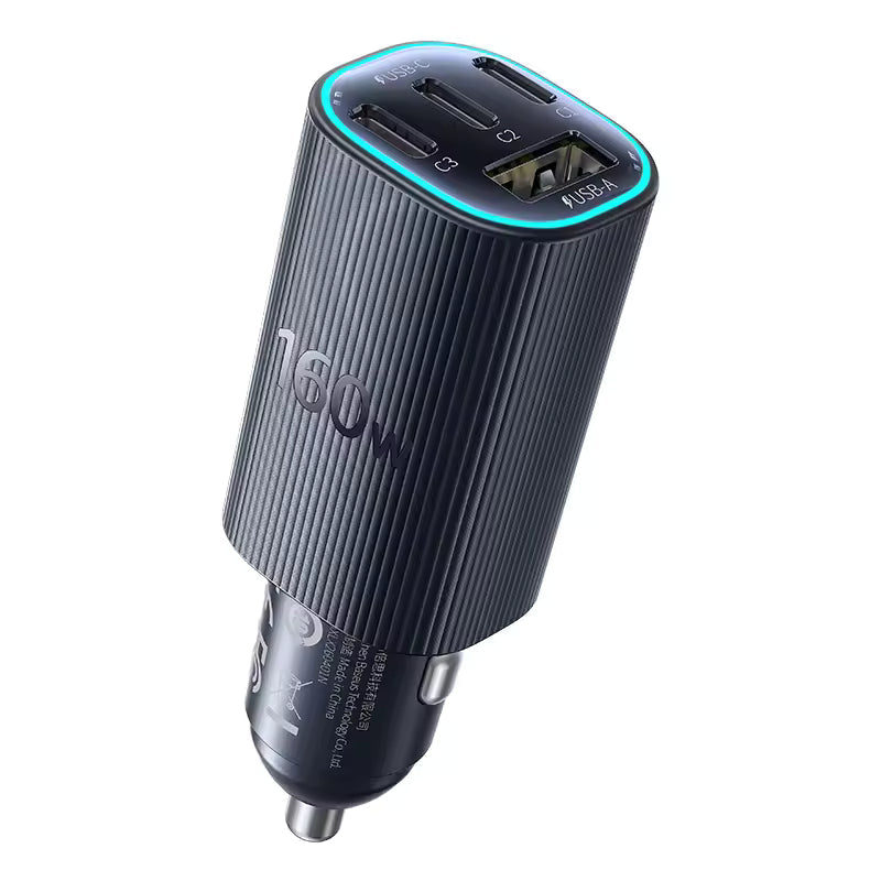Baseus PrimeTrip VP2 160W Magnetic Car Charger USB-C Fast Charger with 4 Ports