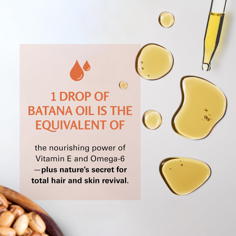 Batana Oil for Hair Growth & Skin – Dr. Sebi Inspired, 100% Pure, Unrefined & Cold-Pressed from Honduras, 2 fl oz (Pack of 2) – M3 Naturals
