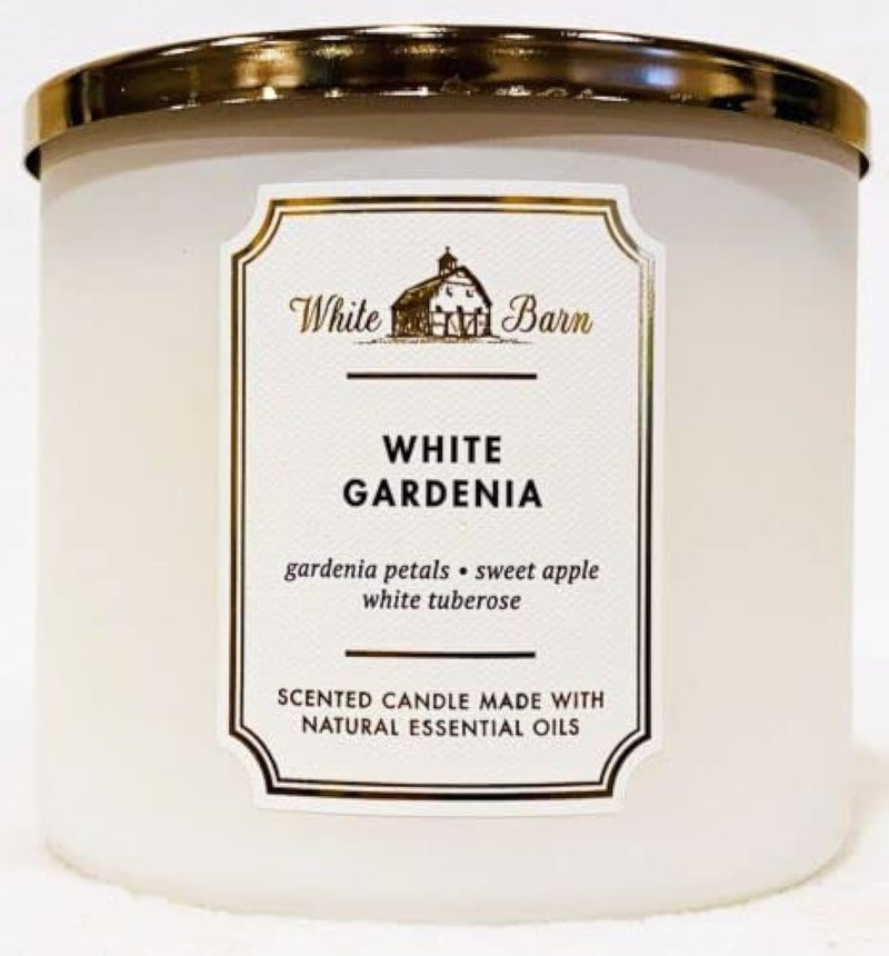 Bath & Body Works White Barn 3-Wick Candle – White Gardenia 14.5 oz
