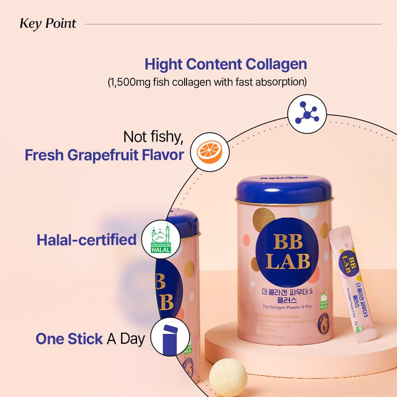 BB LAB Collagen Powder S Plus Halal – Low-Molecular Marine Collagen Sticks