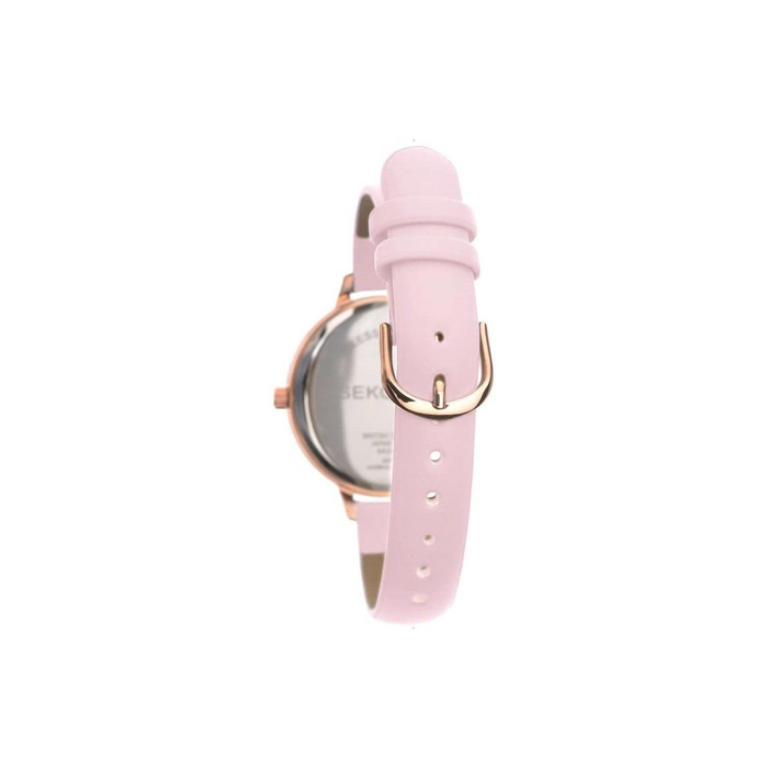 Sekonda Ladies Pink Bling Dial Leather Watch 2650