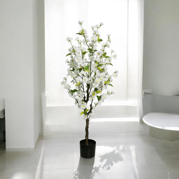 120CM ARTIFICIAL CHERRY TREE (WHITE)