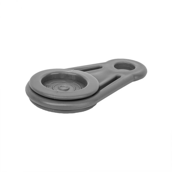 Tarpaulin Eyelet Holding Clip Round Grey