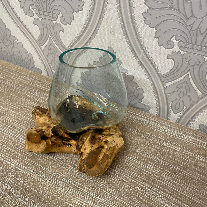 #1 XXXS TEAK ROOT BLOWN GLASS
