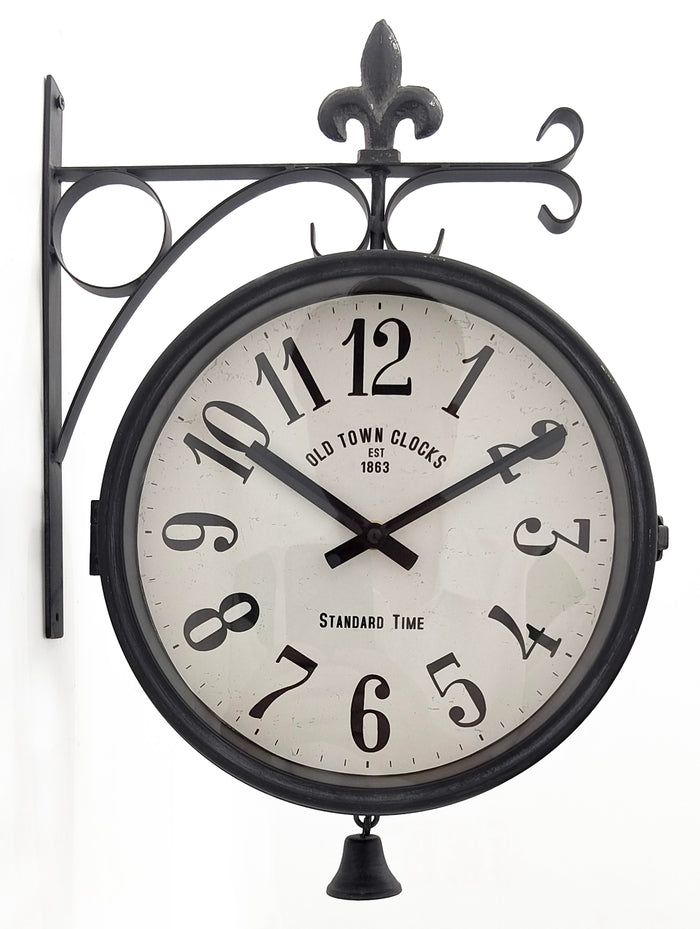 AcaciaHome Durable Wall Clock, Art Deco Design, Elegant Home or Office Decor for Living Room, Hallway, Dining Room