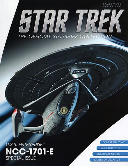 #03 U.S.S. Enterprise NCC-1701-E (Sovereign-class) XL EDITION Ship Model Die Cast Starship (Eaglemoss / Star Trek)