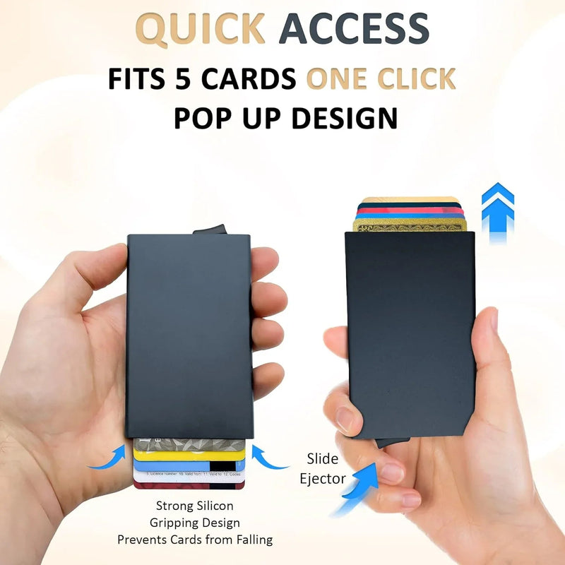 Empire Stealth Wallet Premium Smart Minimalist Card Holder RFID & NFC Blocker