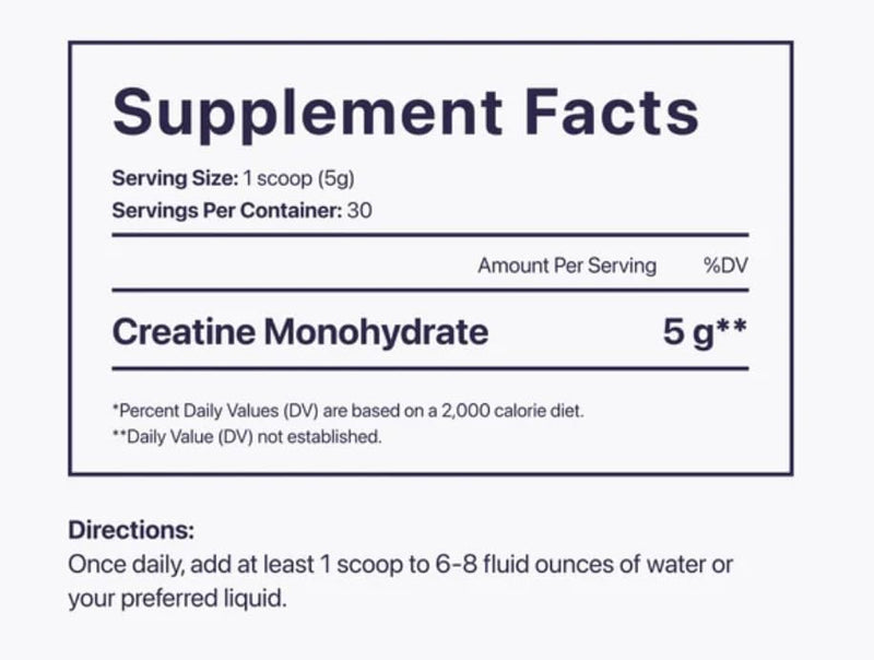Beam Creatine Powder – Micronized Creatine Monohydrate | Third-Party Tested | 100 Servings | Unflavored