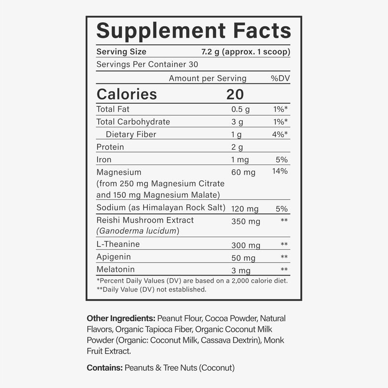Beam Dream Sleep Powder – L-Theanine, Apigenin, Reishi & Magnesium | 30 Servings | Non-GMO
