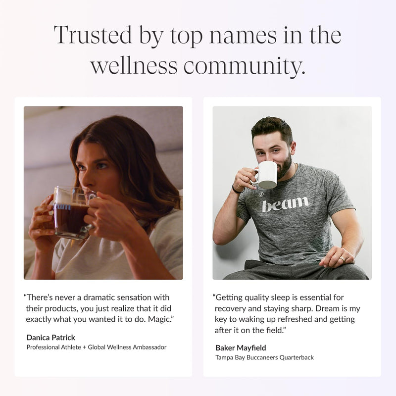 Beam Dream Sleep Powder – L-Theanine, Apigenin, Reishi & Magnesium | Third-Party Tested Sleep Support